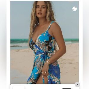 long maxi blue dress Momyknows Blue Off Shoulder Long Sleeve High Split Satin Bodycon Solid Baby  Shower Party Gown Maternity Maxi Dress